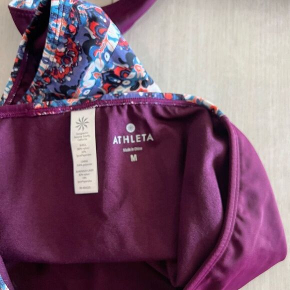 Athleta Wild Bloom Marrakesh Twister Bikini Top  size L High Waist Bikini Size M - Picture 5 of 7
